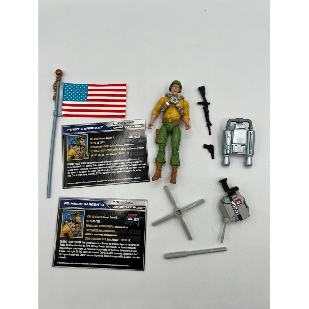 G.I. Joe Duke v29 50th Anniversary MASS Device Loose 2015 HASBRO No Stand - P-1